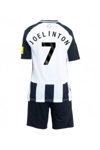 Newcastle United Joelinton #7 Jalkapallovaatteet Lasten Kotipeliasu 2024-25 Lyhythihainen (+ Lyhyet housut)